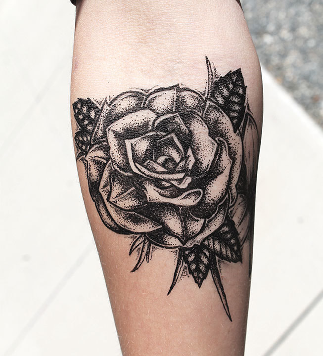 Fake Daisy Rose Temporary Tattoos Stickers For Women Girls Black Flower Lily  Tattoo Body Art Realistic Peony Tatoo